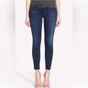 HUDSON KRISTA ANKLE SUPER SKINNY RAW HEM JEANS